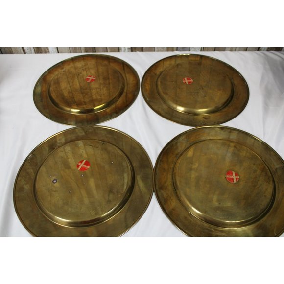 (4) Denmark Brass Chargers - Picture 2 of 16
